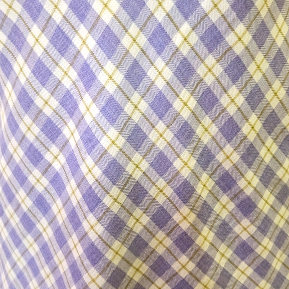 Listicle Lavender Multi-Color Plaid & Crochet Lace Mini Dress,Medium,NWT - Picture 9 of 16